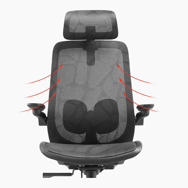 Adjustable High Back Office Chair Lumbar Support Contemporary Chair Clearhalo 'furn' 'furn_office_chair' 'Furniture' 'Office Chairs' 'Office Furniture' 'office_chair' 5881980