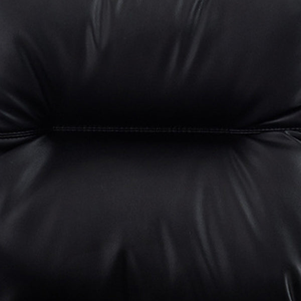 Contemporary Arm Chair Black Leather Fixed Arms Office Chair Clearhalo 'furn' 'furn_office_chair' 'Furniture' 'Office Chairs' 'Office Furniture' 'office_chair' 5881997