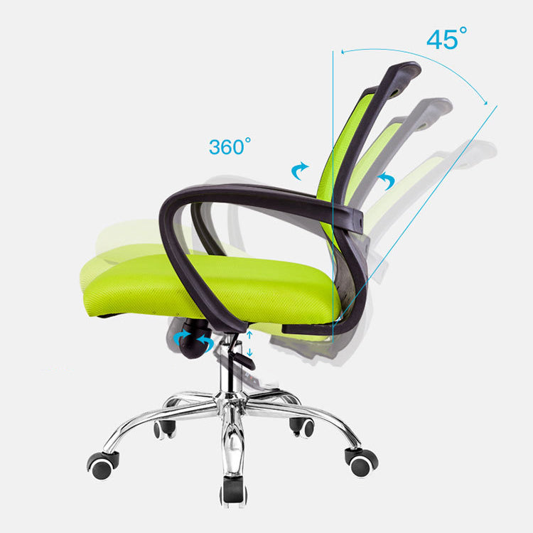 Contemporary Arm Chair Fixed Arms Lumbar Support Office Chair Clearhalo 'furn' 'furn_office_chair' 'Furniture' 'Office Chairs' 'Office Furniture' 'office_chair' 5882003