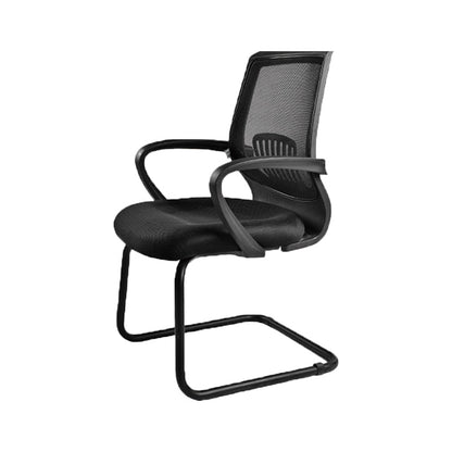 Contemporary Arm Chair Fixed Arms Lumbar Support Office Chair Black 1 Piece Arch Clearhalo 'furn' 'furn_office_chair' 'Furniture' 'Office Chairs' 'Office Furniture' 'office_chair' 5882031