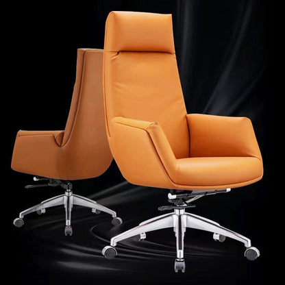 Modern & Contemporary Upholstered Chair Orange Task High Back Chair 1 Piece Clearhalo 'furn' 'furn_office_chair' 'Furniture' 'Office Chairs' 'Office Furniture' 'office_chair' 5882043