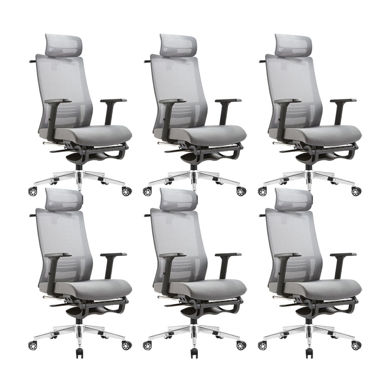 Lumbar Support Office Chair Contemporary High Back Desk Chair 6 Piece Set Clearhalo 'furn' 'furn_office_chair' 'Furniture' 'Office Chairs' 'Office Furniture' 'office_chair' 5882077