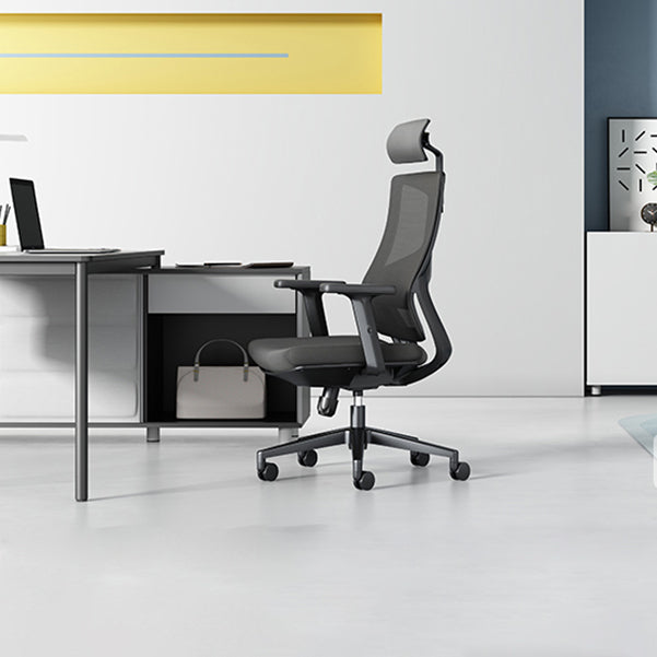 Silla de oficina contemporánea de 25 "W giratoria silla de escritorio de aire acondicionado transpirable