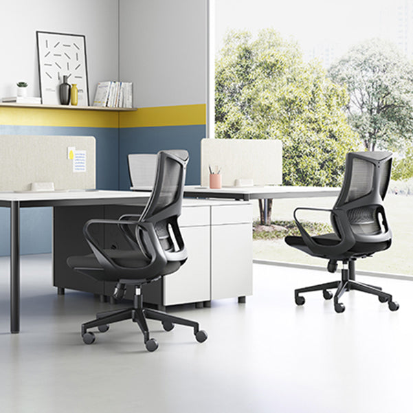 Silla de oficina contemporánea de 25 "W giratoria silla de escritorio de aire acondicionado transpirable