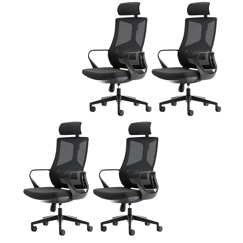 Silla de oficina contemporánea de 25 "W giratoria silla de escritorio de aire acondicionado transpirable