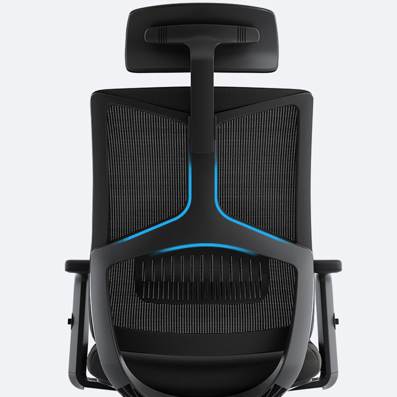 Silla de oficina contemporánea de 25 "W giratoria silla de escritorio de aire acondicionado transpirable