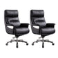 High Back Managers Chair Contemporary Swivel Executive Chair Black 2 Piece Set Clearhalo 'furn' 'furn_office_chair' 'Furniture' 'Office Chairs' 'Office Furniture' 'office_chair' 5882138