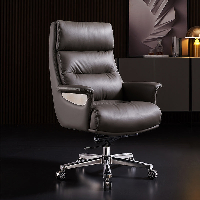 High Back Managers Chair Contemporary Swivel Executive Chair Grey 1 Piece Clearhalo 'furn' 'furn_office_chair' 'Furniture' 'Office Chairs' 'Office Furniture' 'office_chair' 5882141