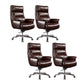 High Back Managers Chair Contemporary Swivel Executive Chair Coffee 4 Piece Set Clearhalo 'furn' 'furn_office_chair' 'Furniture' 'Office Chairs' 'Office Furniture' 'office_chair' 5882150