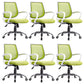 Contemporary Arm Chair Green Fixed Arms Adjustable Seat Height Office Chair 6 Piece Set Clearhalo 'furn' 'furn_office_chair' 'Furniture' 'Office Chairs' 'Office Furniture' 'office_chair' 5882173