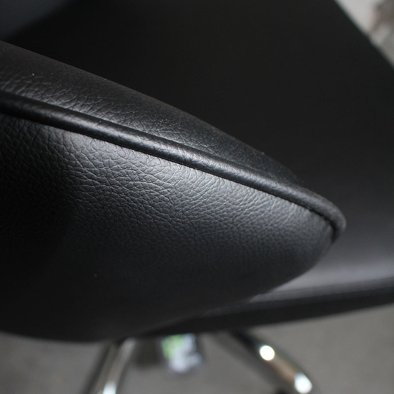 Moderner armloser schwarzer Bürostuhlhöhe-verstellbarer Stuhl mit Rädern