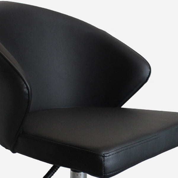 Moderner armloser schwarzer Bürostuhlhöhe-verstellbarer Stuhl mit Rädern