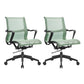Silla de oficina moderna con brazos fijos, transpirable, AirGrid, ajustable en altura