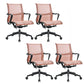 Silla de oficina moderna con brazos fijos, transpirable, AirGrid, ajustable en altura
