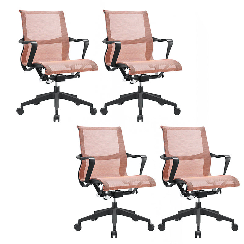 Silla de oficina moderna con brazos fijos, transpirable, AirGrid, ajustable en altura