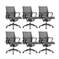 Silla de oficina moderna con brazos fijos, transpirable, AirGrid, ajustable en altura
