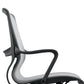 Silla de oficina moderna con brazos fijos, transpirable, AirGrid, ajustable en altura