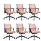 Silla de oficina moderna con brazos fijos, transpirable, AirGrid, ajustable en altura