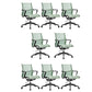 Silla de oficina moderna con brazos fijos, transpirable, AirGrid, ajustable en altura