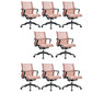 Silla de oficina moderna con brazos fijos, transpirable, AirGrid, ajustable en altura