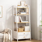Modern Metal and Wood Shelf Bookcase Bookcase Scaffale di libri aperti per la casa