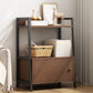 Modern Metal and Wood Shelf Bookcase Bookcase Scaffale di libri aperti per la casa