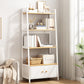 Modern Metal and Wood Shelf Bookcase Bookcase Scaffale di libri aperti per la casa