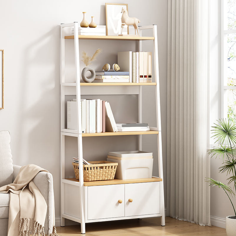 Modern Metal and Wood Shelf Bookcase Bookcase Scaffale di libri aperti per la casa