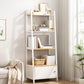 Modern Metal and Wood Shelf Bookcase Bookcase Scaffale di libri aperti per la casa