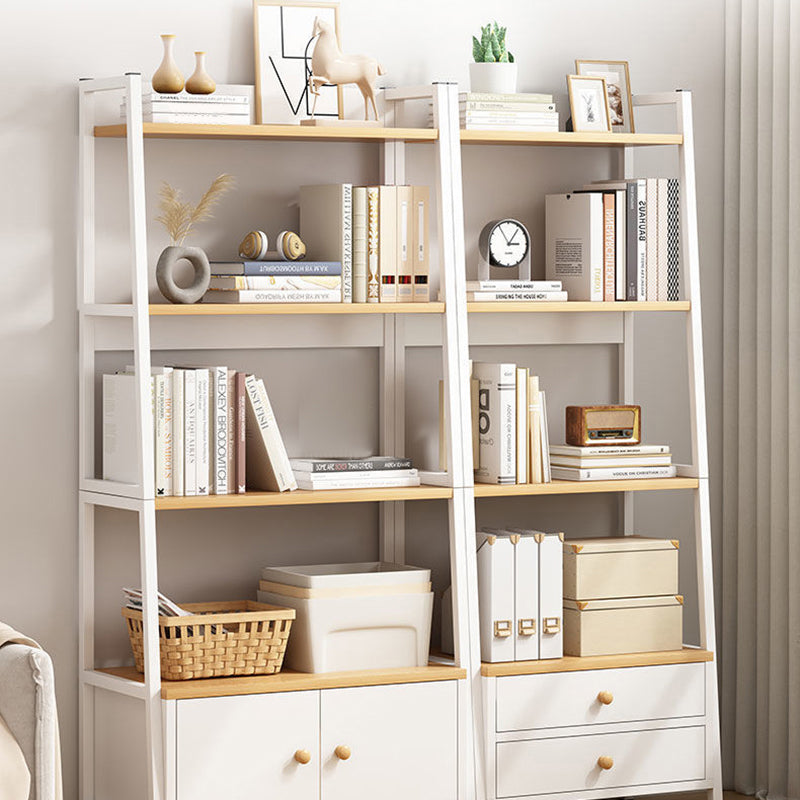 Modern Metal and Wood Shelf Bookcase Bookcase Scaffale di libri aperti per la casa