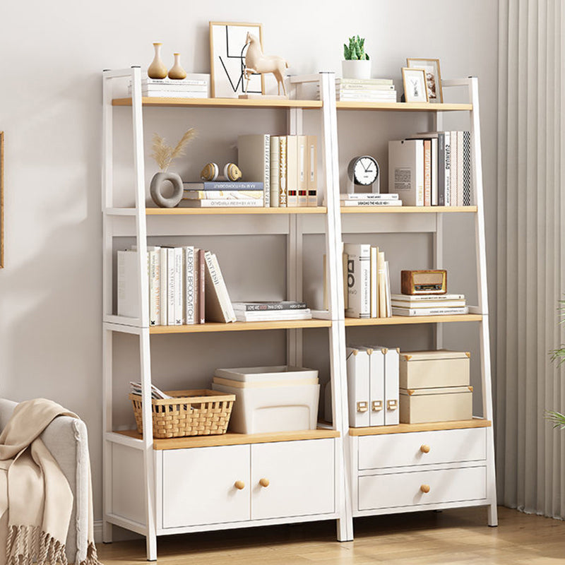 Modern Metal and Wood Shelf Bookcase Bookcase Scaffale di libri aperti per la casa