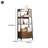 Modern Metal and Wood Shelf Bookcase Bookcase Scaffale di libri aperti per la casa
