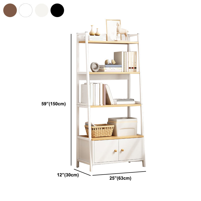 Modern Metal and Wood Shelf Bookcase Bookcase Scaffale di libri aperti per la casa