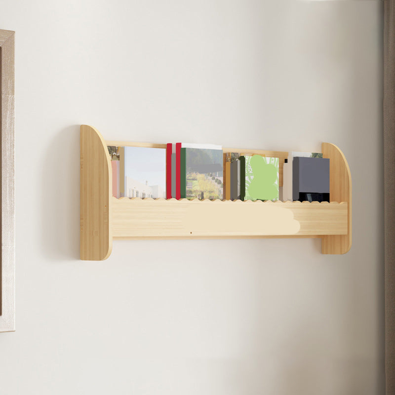 Floating Wooden Shelf Bookcase Modern & Contemporary Bookshelf