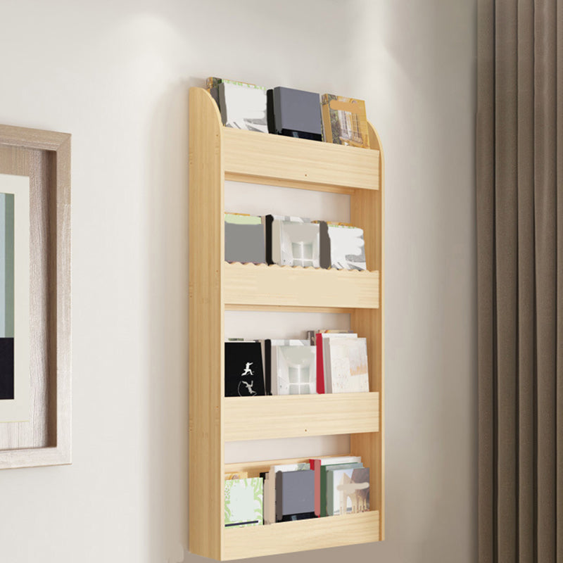 Floating Wooden Shelf Bookcase Modern & Contemporary Bookshelf