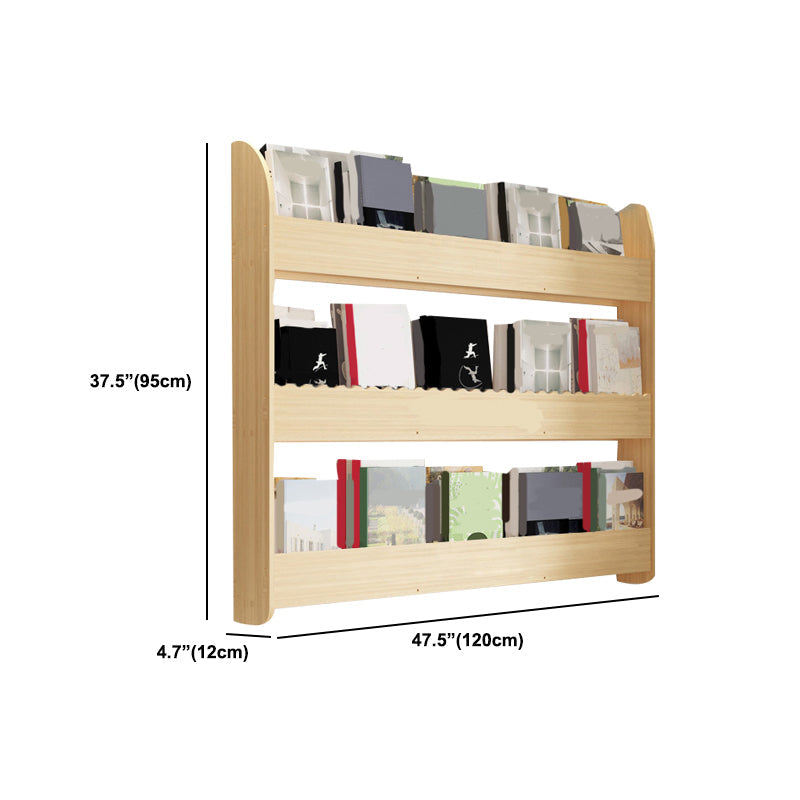 Floating Wooden Shelf Bookcase Modern & Contemporary Bookshelf