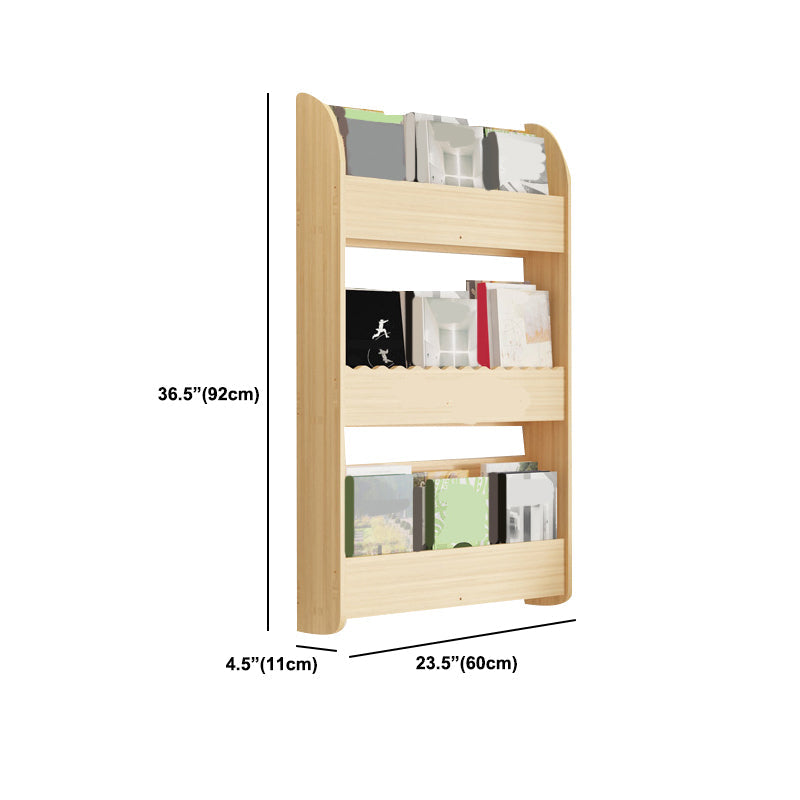 Floating Wooden Shelf Bookcase Modern & Contemporary Bookshelf