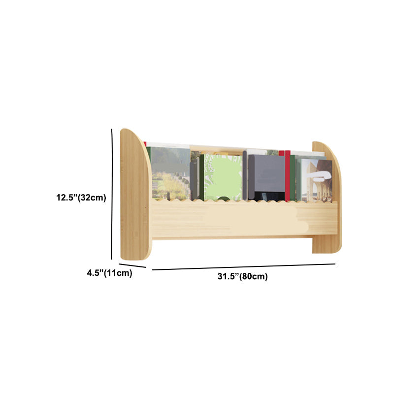 Floating Wooden Shelf Bookcase Modern & Contemporary Bookshelf