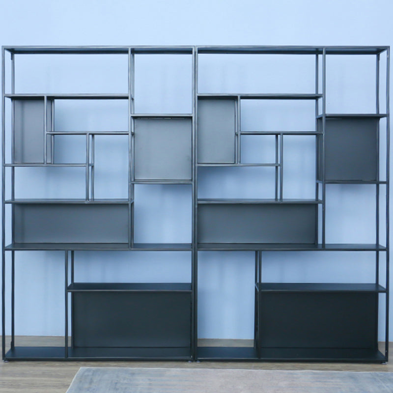 Metal and Wood Modern Book Shelf Open Floor Shelf Bookcase for Home Clearhalo 'Bookcases' 'furn' 'furn_bookcases' 'Furniture' 'Office Furniture' 5882368