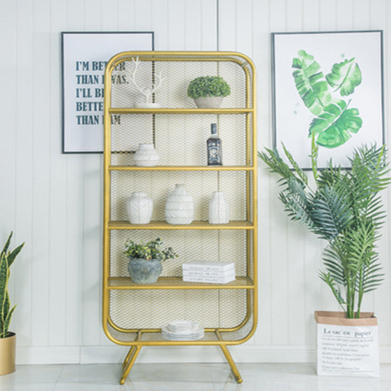 Scaffali per scaffali del libro di glam di ferro incluso la libreria chiusa per l'home office