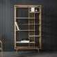 6 open shelves Bookcase Light Luxury Steel Bookshelf for Study Room
