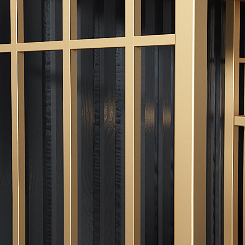 6 open shelves Bookcase Light Luxury Steel Bookshelf for Study Room