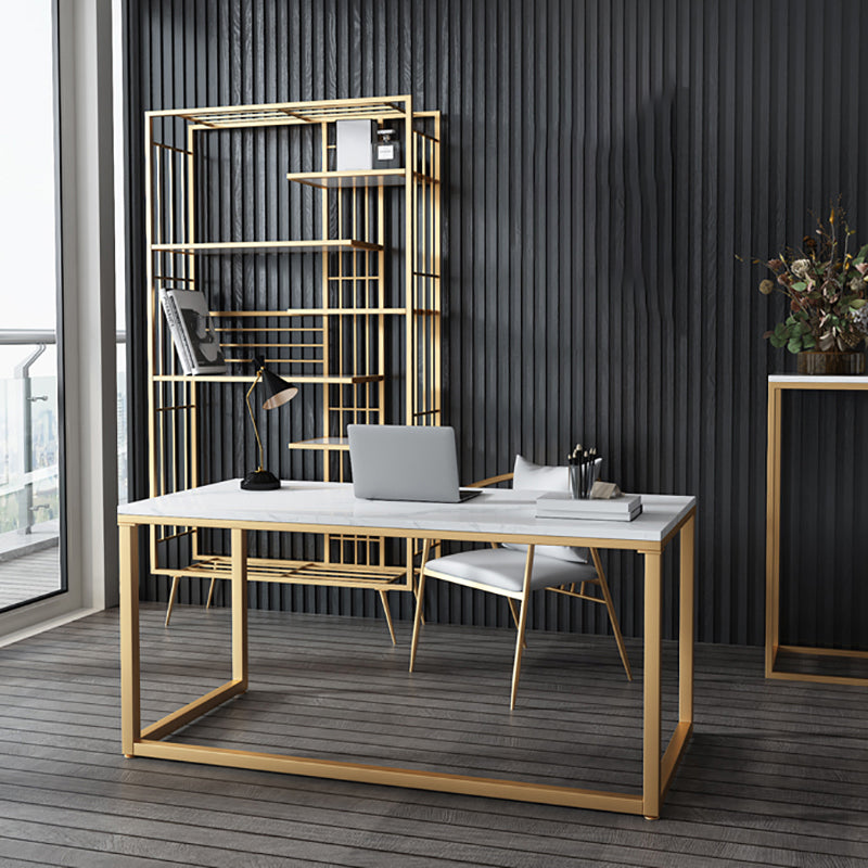 6 open shelves Bookcase Light Luxury Steel Bookshelf for Study Room