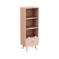 Glam Closed Back Book Shelf Engineered Wood Bookcase with Drawer Clearhalo 'Bookcases' 'furn' 'furn_bookcases' 'Furniture' 'Office Furniture' 5882584