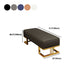 Glam Rectangle Bench with Legs Faux Leather Foam Bench for Home Office Clearhalo 'Benches' 'Chairs & Seating' 'furn' 'furn_benches' 'Furniture' 'Living Room Furniture' 5882615