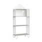 Contemporary Metal Bookshelf Standard Vertical Open Shelf Bookcase White 3 Clearhalo 'Bookcases' 'furn' 'furn_bookcases' 'Furniture' 'Office Furniture' 5882658