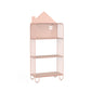 Contemporary Metal Bookshelf Standard Vertical Open Shelf Bookcase Pink 3 Clearhalo 'Bookcases' 'furn' 'furn_bookcases' 'Furniture' 'Office Furniture' 5882663
