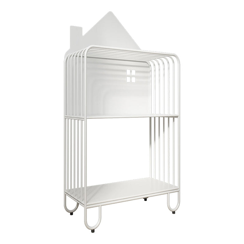 Contemporary Metal Bookshelf Standard Vertical Open Shelf Bookcase White 2 Clearhalo 'Bookcases' 'furn' 'furn_bookcases' 'Furniture' 'Office Furniture' 5882665