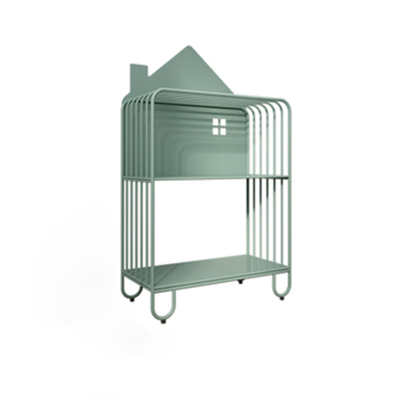 Contemporary Metal Bookshelf Standard Vertical Open Shelf Bookcase Green 2 Clearhalo 'Bookcases' 'furn' 'furn_bookcases' 'Furniture' 'Office Furniture' 5882667