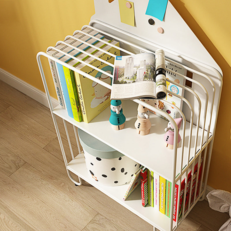 Contemporary Metal Bookshelf Standard Vertical Open Shelf Bookcase Clearhalo 'Bookcases' 'furn' 'furn_bookcases' 'Furniture' 'Office Furniture' 5882668